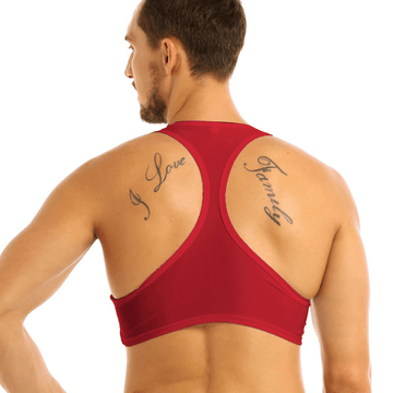 Men's Sleeveless Sport Tank Top / Racerback Crop Top / Male Sexy Outfits - EVE's SECRETS